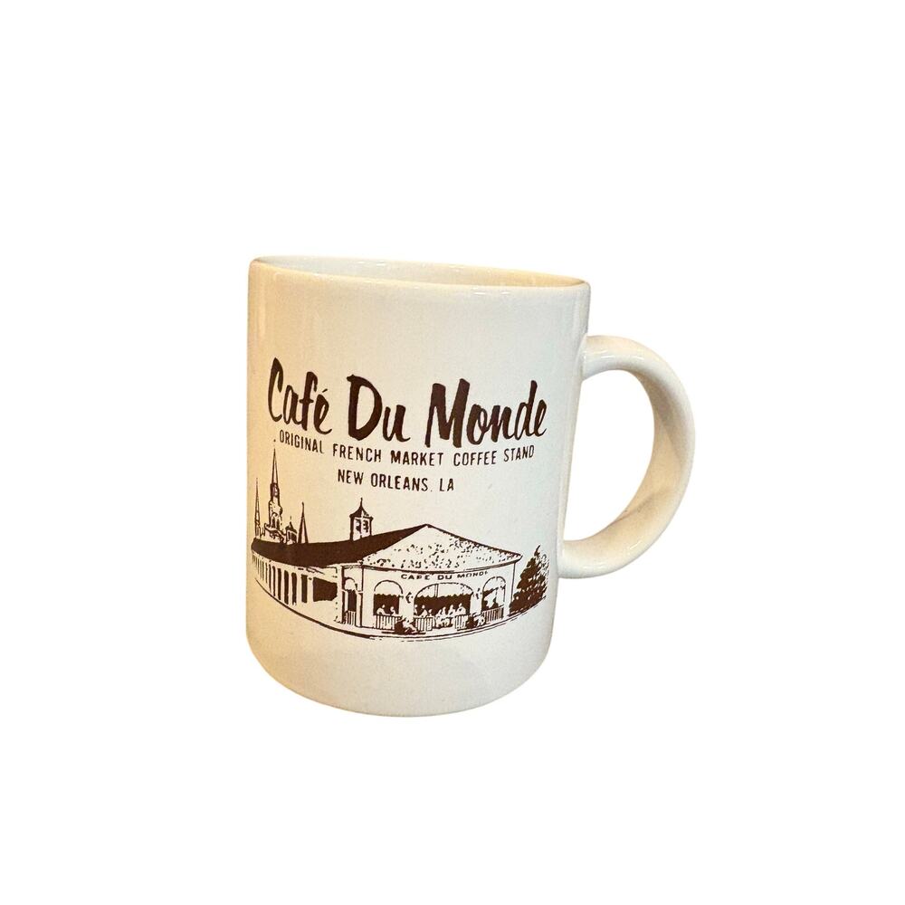 Cafe Du Monde New Orleans Coffee‎ Mug French Market Cafe Au Lait Beignets Cup